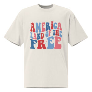 164th of July America Land of the Free Graphic t-shirt