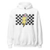 Checkered Lightning Bolt Pencil Unisex Hoodie