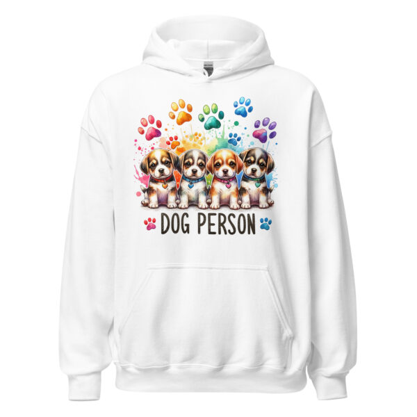 Colorful Paws Dog Person Unisex Hoodie