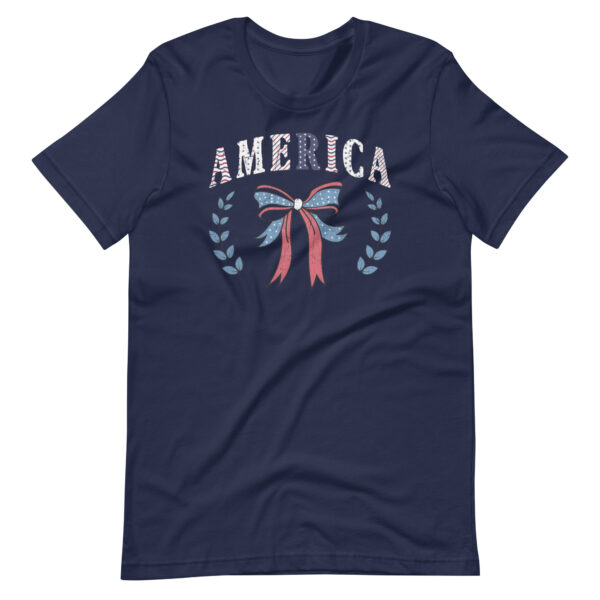 4th of July Retro Coquette Bow T-shirt